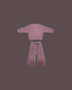 Strick-Set für Mädchen – Dusty Mauve