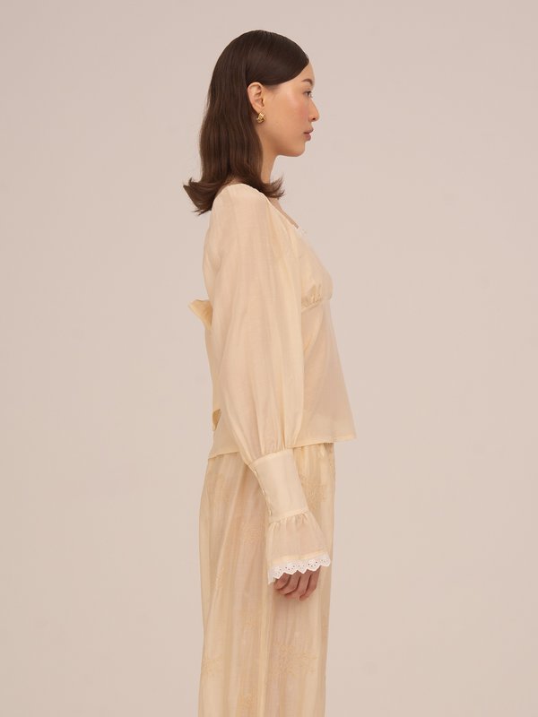 Crème Crush-blouse