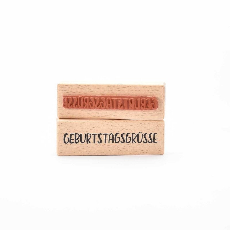 Stempel: Geburtstagsgrüsse