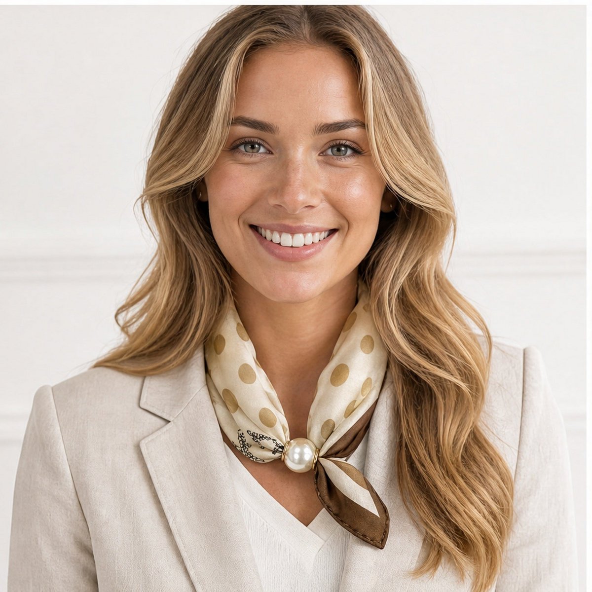 HS Pearl Scarf Dot Print - Multiple Colors