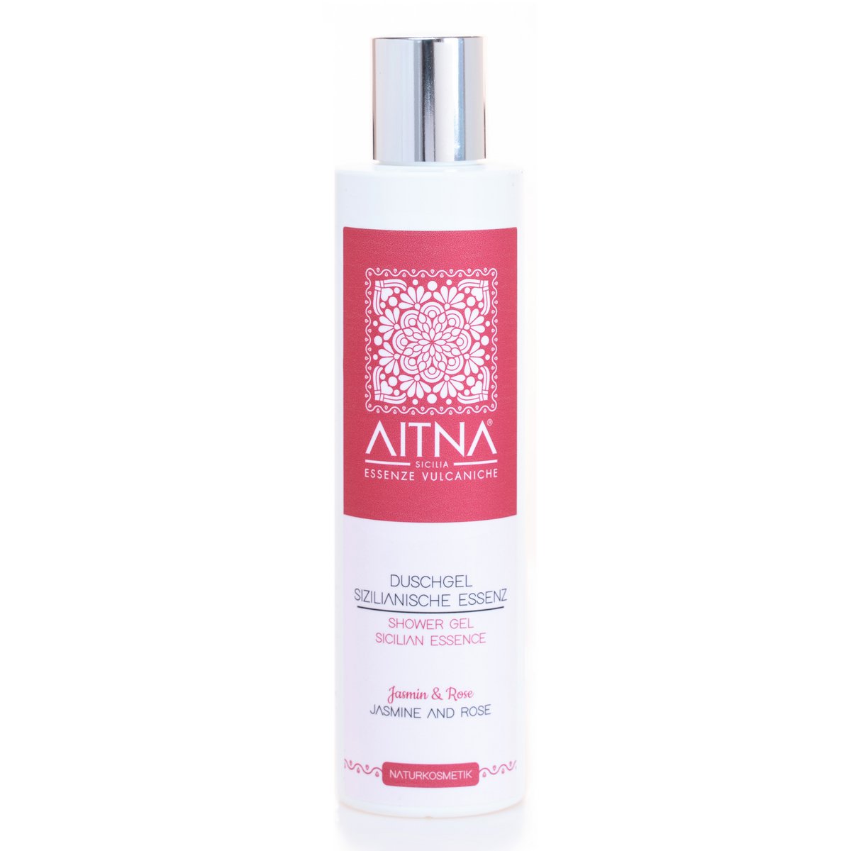 Aitna Naturkosmetik Bio Duschgel Sizilanische Essenz Jasmin und Rose, 200ml