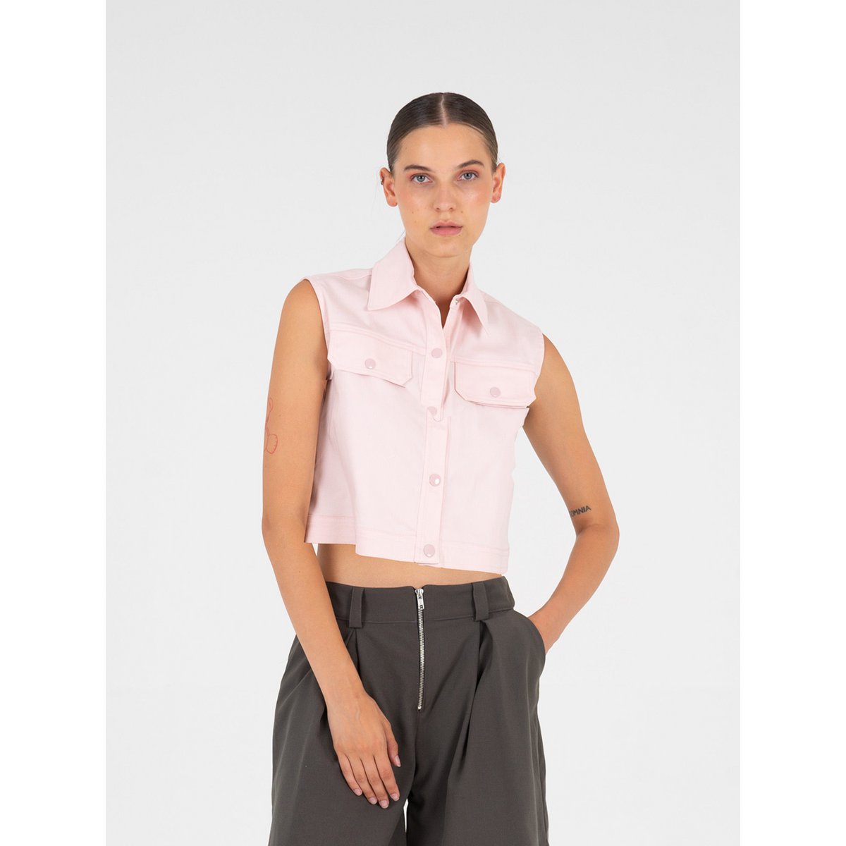 Cropped waistcoat