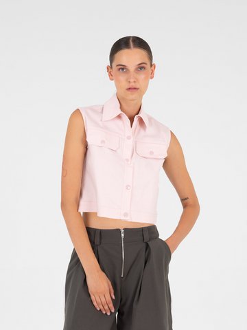 Cropped waistcoat