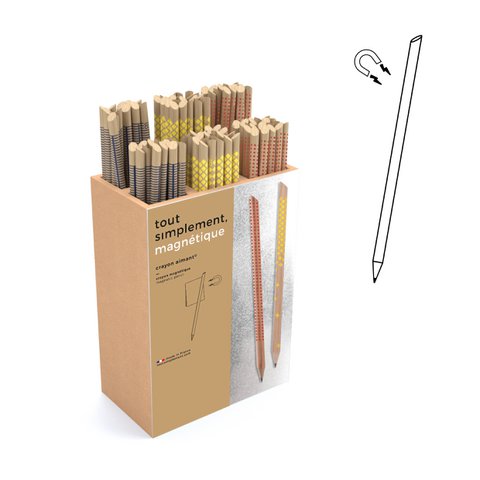 Display vol met 120 magneetpotloden - patroon + display aangeboden