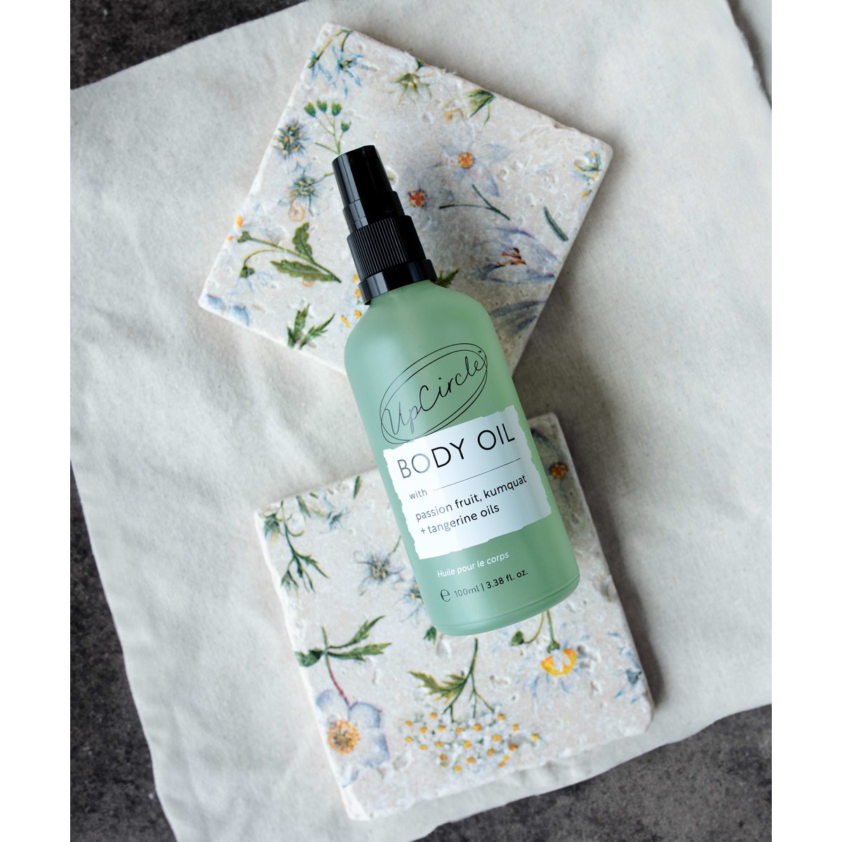 Body Oil with Passionfruit, Kumquat + Tangerine oils