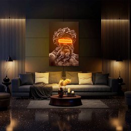 Zeus censureret | LED vægkunst