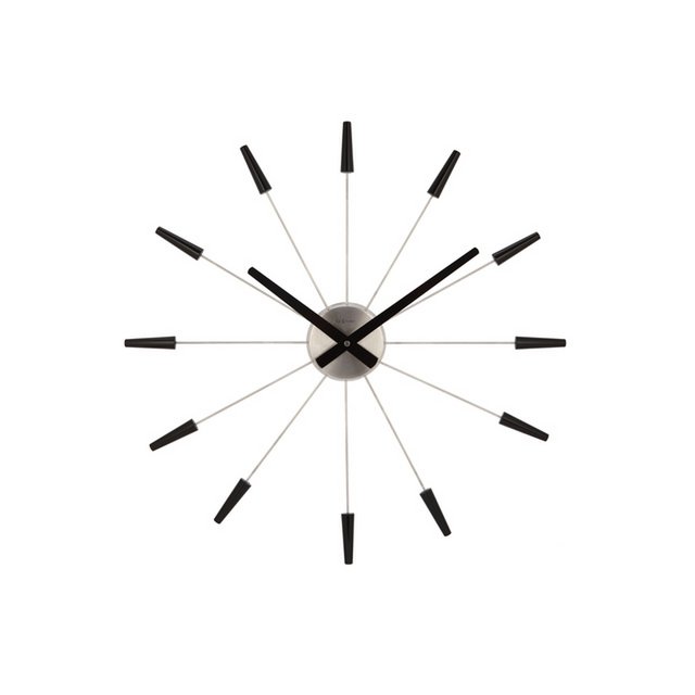 Vægur NeXtime Plug-Inn 58 cm sort