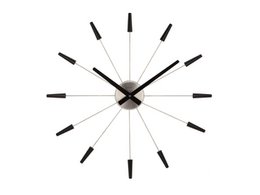 Vægur NeXtime Plug-Inn 58 cm sort
