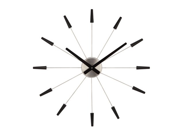 Wanduhr NeXtime Plug-Inn 58 cm schwarz