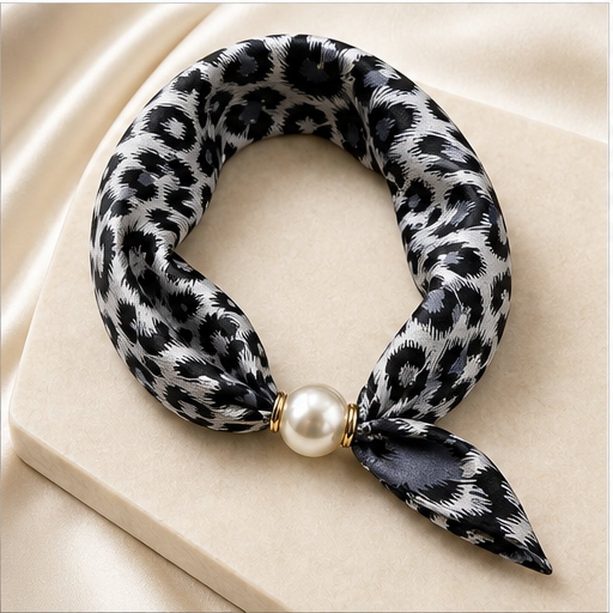 HS Pearl Scarf New Colors - Magnetic Pearl Closure