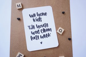 Karte Wir haben Kinder