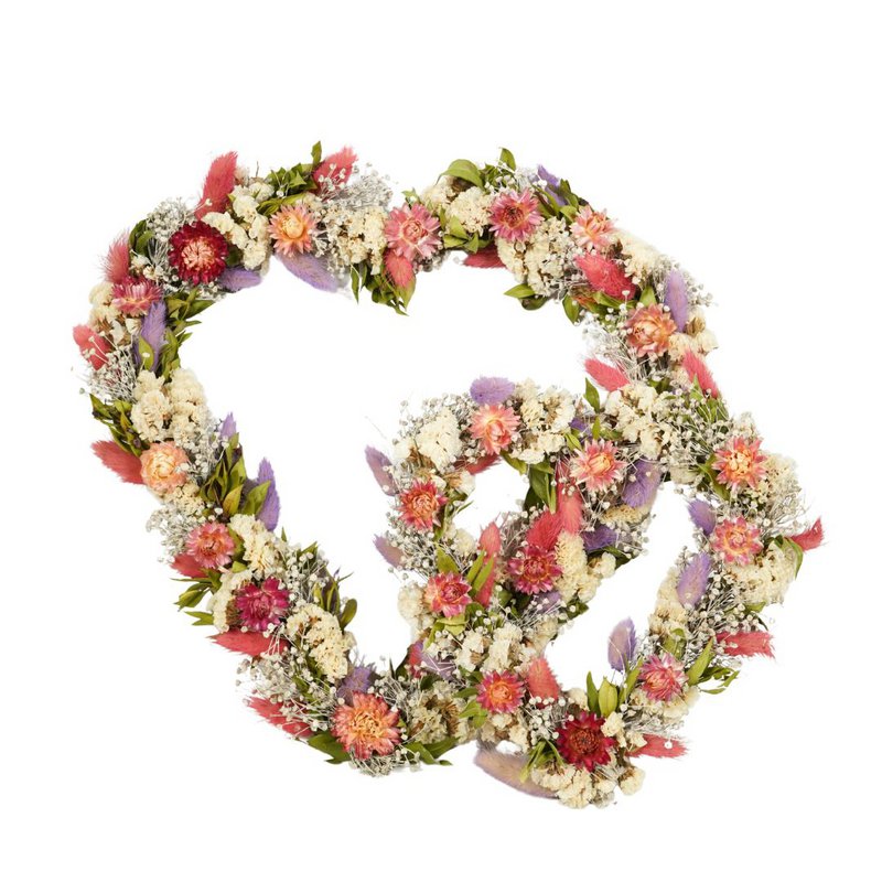 Dried Flower Wreath Heart - Wedding Bestseller