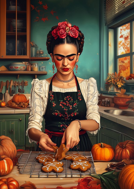 Frida Kahlo: Gingerbread | Card Fripperies