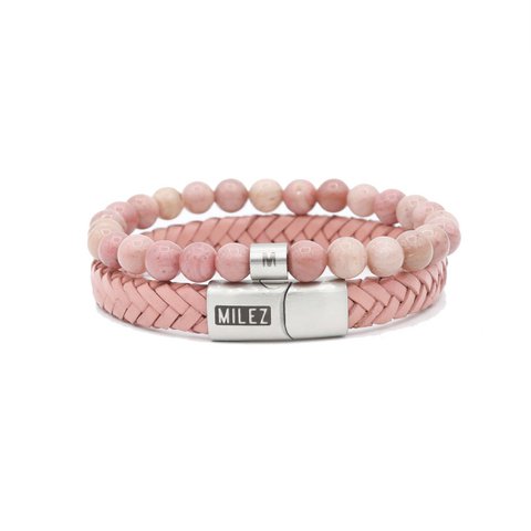 Dames Armbanden Set 'Pinky Promise' - zilver