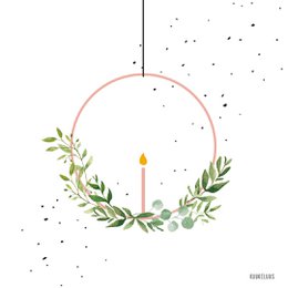 Christmas card | Wreath Circle