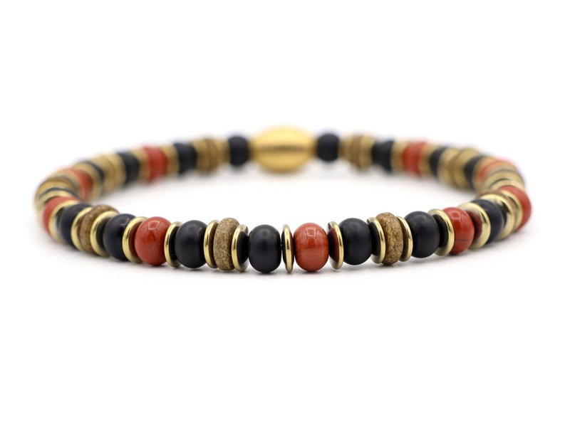 Enam segara rode jaspis, onyx (zilver of goud)