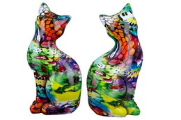 Poly sitting cat Street Art VE 2 so