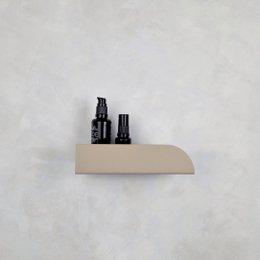 Wandregal aus Metall BAUHAUS, weiß, beige, schwarz