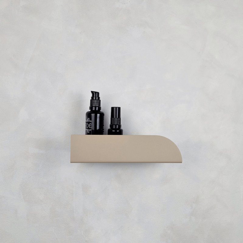 Wandregal aus Metall BAUHAUS, weiß, beige, schwarz
