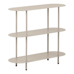 Rieti Open kast, 3 planken, metaal, zand, 31x90x81 cm