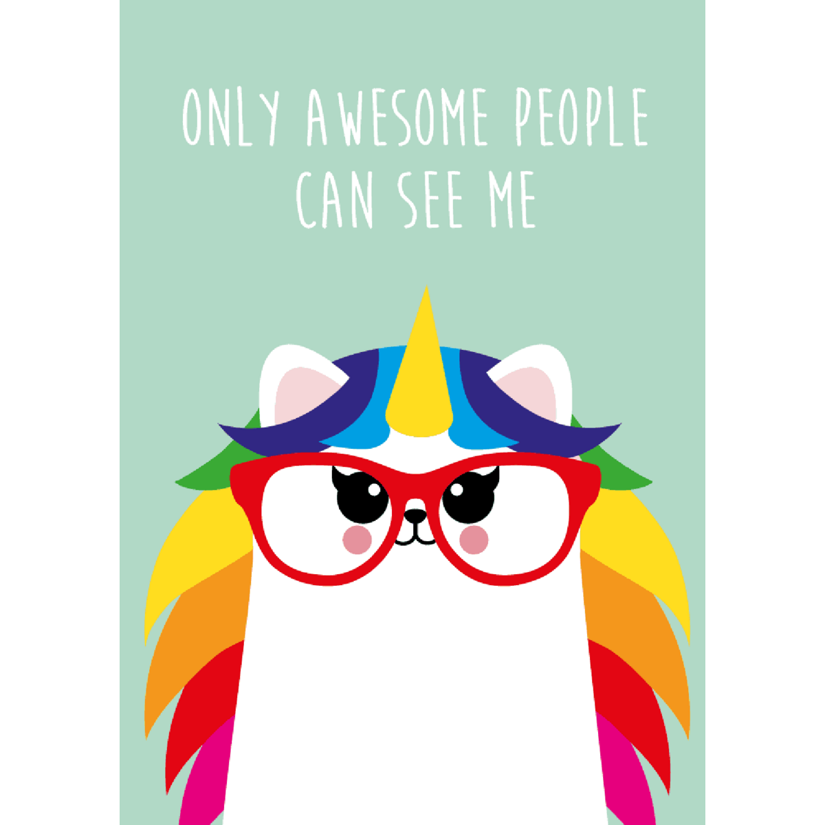 Nur tolle Leute können mich Caticorn sehen