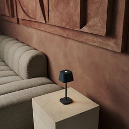 Ava Stone Grey Rechargeable Table Lamp