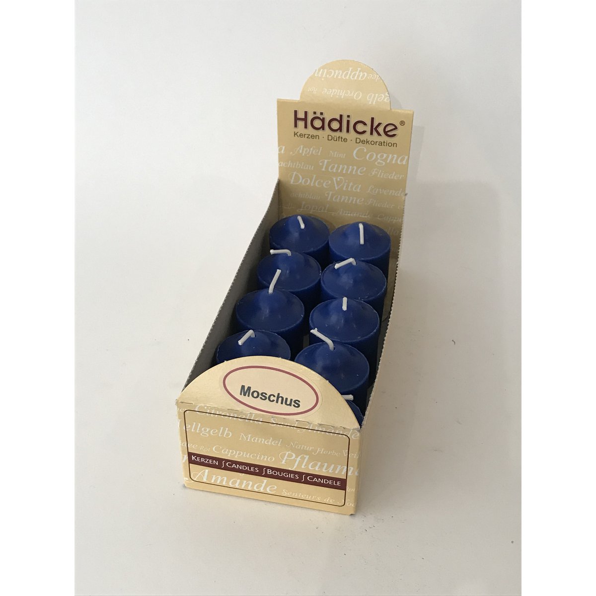 Duftvotivkerze Moschus, 10 St./Box