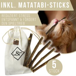 ne & no cozy radiator bed for cats + 5 matatabi sticks