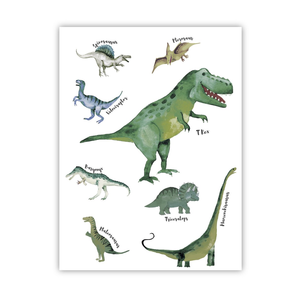 Plakat dinosaur