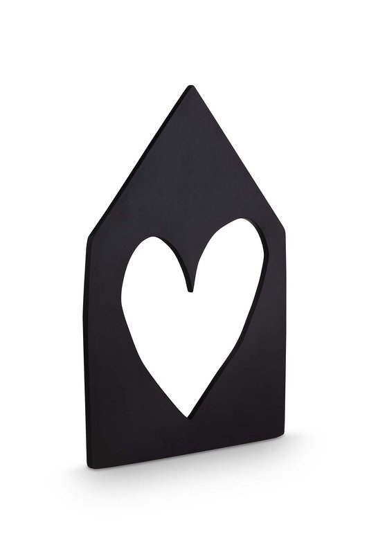 Wall Ornament House Black 41.5x29cm