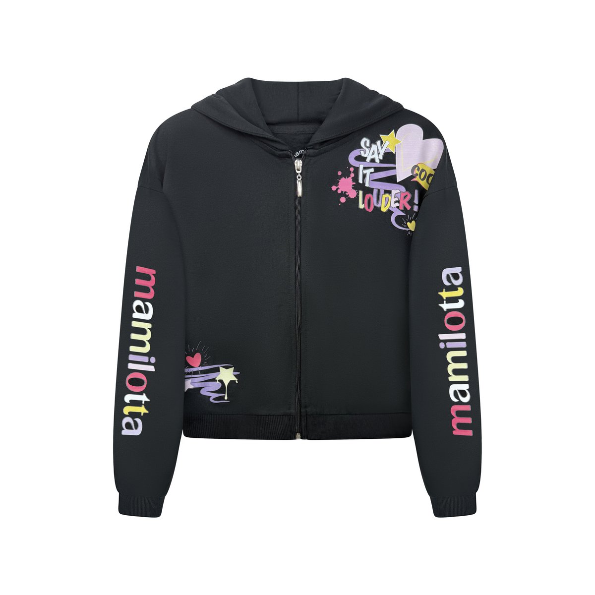 Chloe Cool - Chaqueta con capucha negra