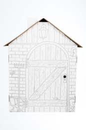 Creative Playhouse piccola fattoria, giocattolo di cartone per bambini, fai -da -te, costruzione e colorazione, 3+, ottimo regalo per compleanni e feste