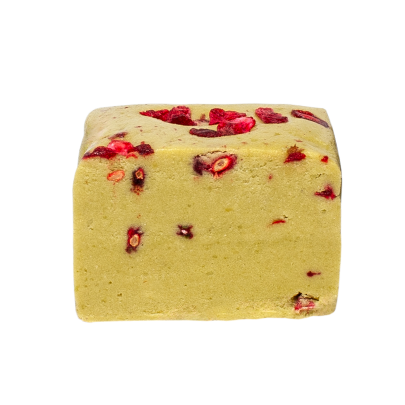 Vegansk glutenfri proteinbar "Matcha + Raspberry" 45G