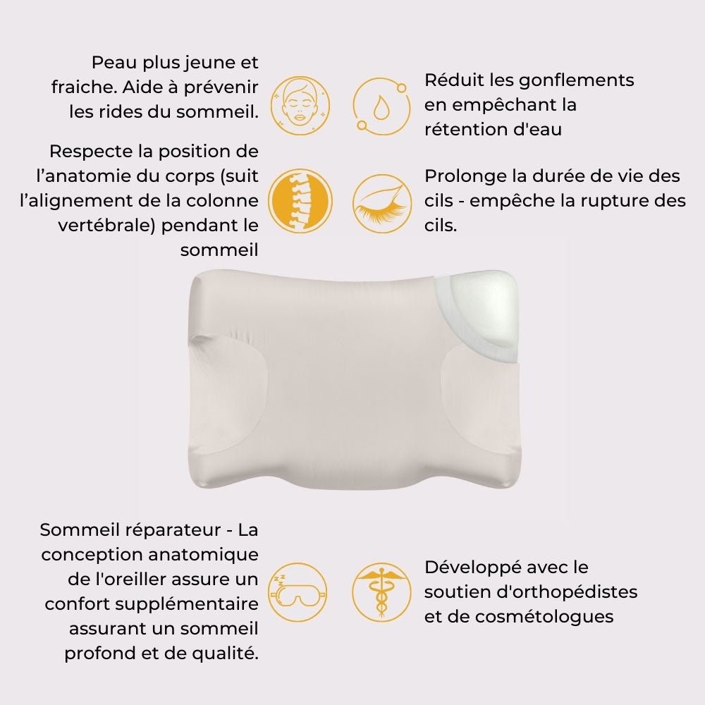 Beauty Silk Anti-Aging Pillow | Zijden kussensloop inbegrepen