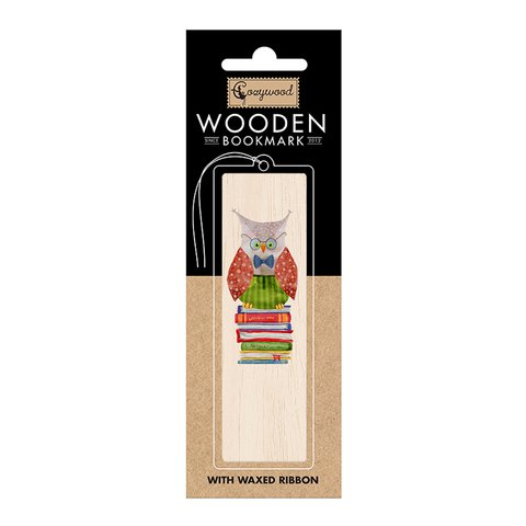 Houten boekenlegger Owlet