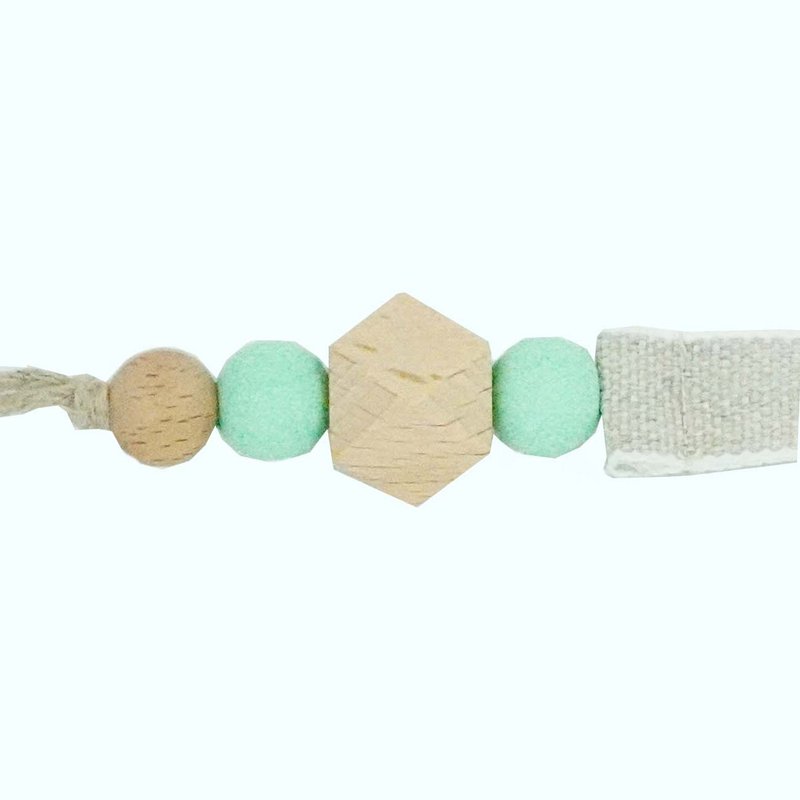Speenlint linnen naturel hout mint OK 3011