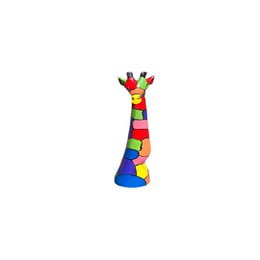MEDIUM WOODEN GIRAFFE HEAD – COLORFUL