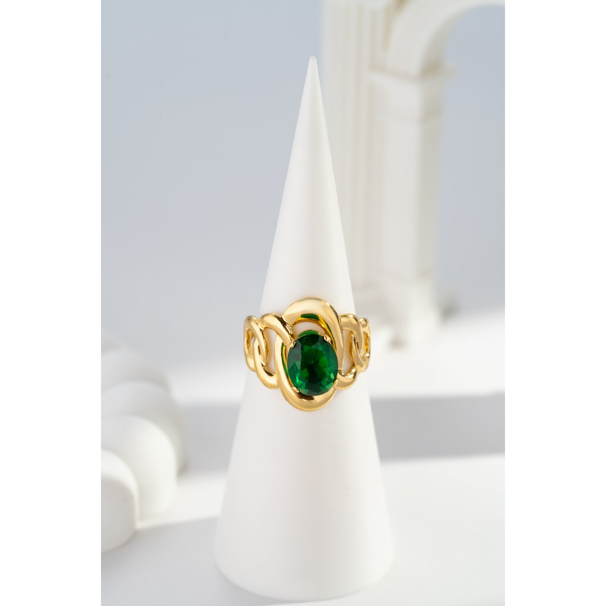 Round ring adjustable crystal stripe elegant stainless steel