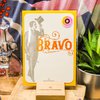 Carte Letterpress Bravo Gentleman, orange (avec enveloppe)
