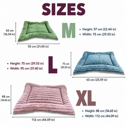 Yommy Pink Haustierbett für Hunde und Katzen | Winter-Haustiermatte, 3 Größen und 4 Farben | Hundebett, Sofa und Matratze im Wiegenstil für Hunde und Katzen