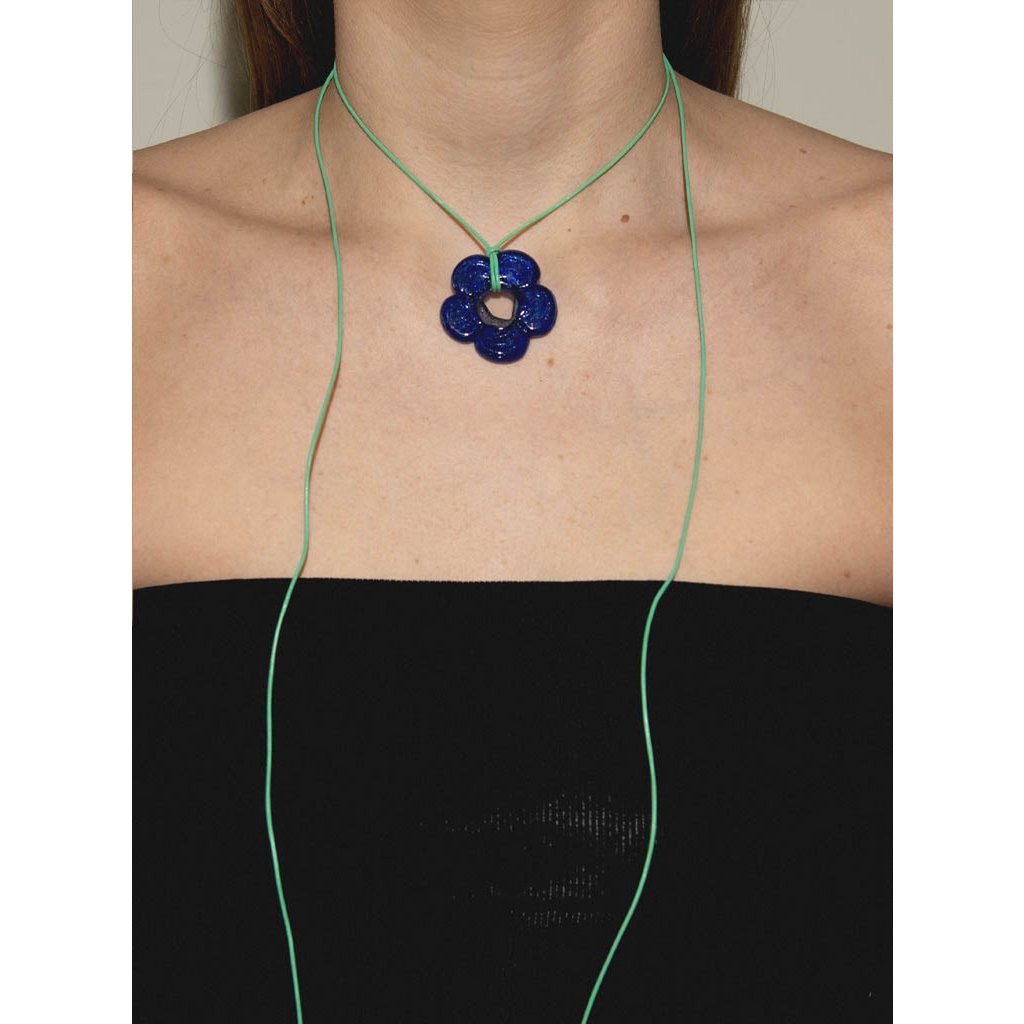 Collier Fleur Posie | Bleu