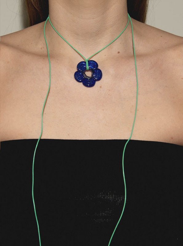 Collier Fleur Posie | Bleu