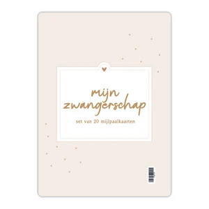 Fyllbooks Milestone cards set Pregnancy - Beige