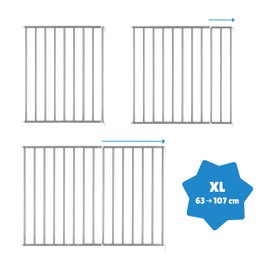 SICHERHEITSBARRIERE, SCHRAUBBEFESTIGUNG (60 - 107 CM) – SICHERES UND SCHÜTZENDES METALL XL