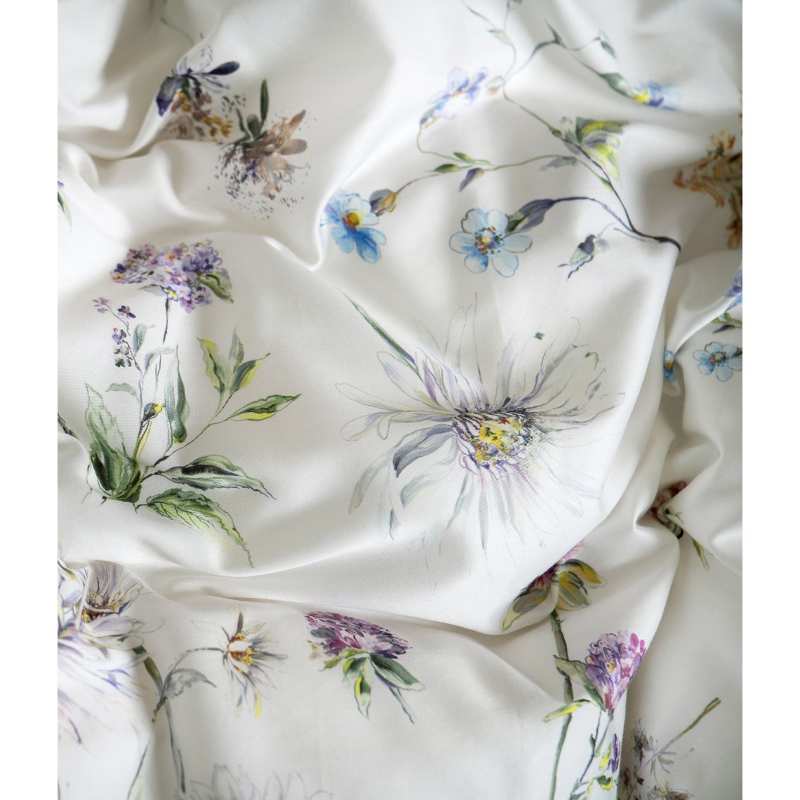 Sateen Bathrobe Kimono Midsummer