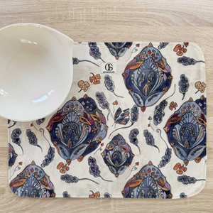 Decorative mat - 45x35 cm - VALENTINE - Beige