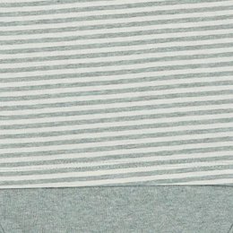 OrganicEra Organic Baby L/S T-shirt Body, Aqua Rayé