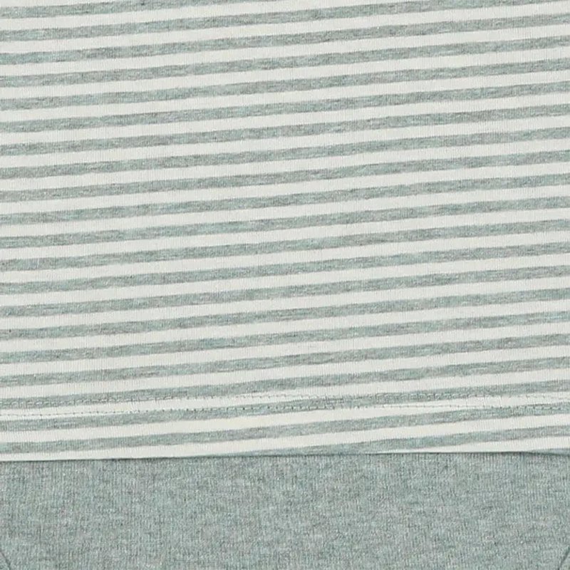 OrganicEra Organic Baby L/S T-shirt Body, Aqua Rayé