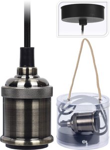 Hängelampenfassung passend zu 8cm Platin