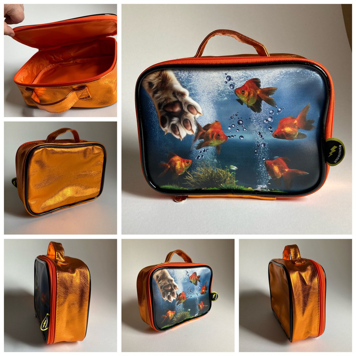Toiletry bag Aquarium Oops the cat got a goldfish